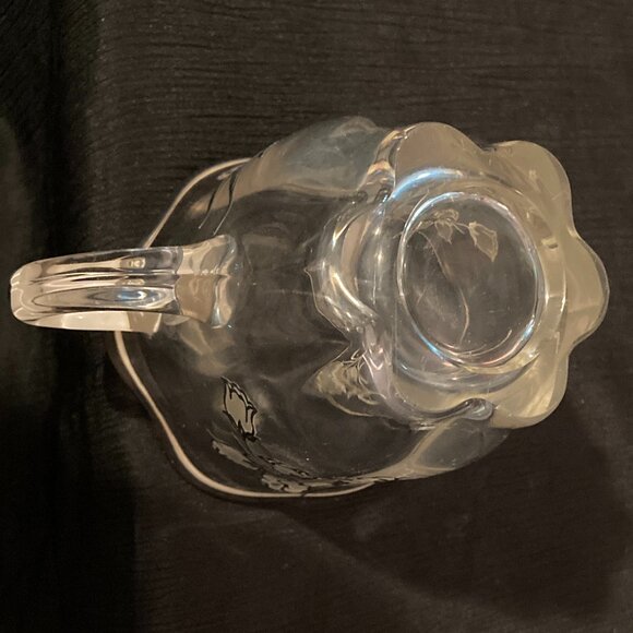 VTG 1939 Duncan Miller Canterbury Art Deco Creamer-Etched Silver & White Overlay - Picture 6 of 10